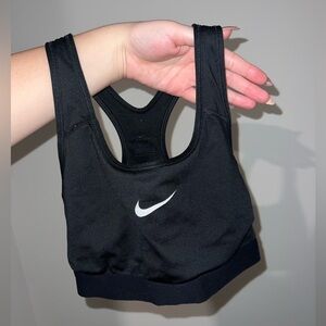 Black Nike sports bra